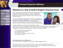 Tablet Screenshot of groomfinancialadvisory.com